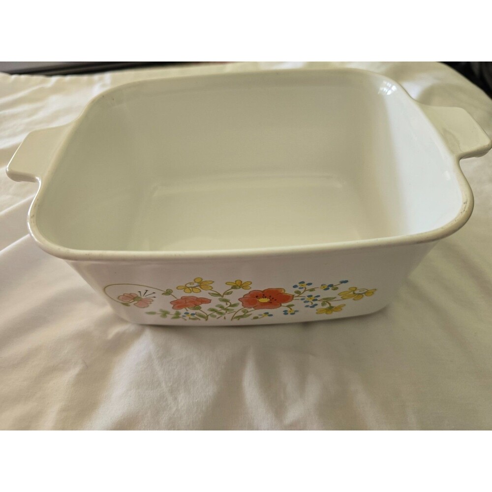 Vintage Corning Ware Wildflower Corelle 2 Qt Casserole Dish P-4-B
